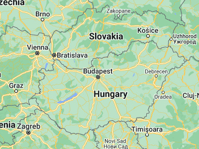 Map showing location of Budapest XV. kerület (47.56263, 19.11681)