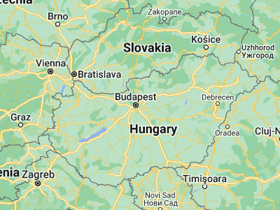 Map showing location of Budapest XVI. kerület (47.51482, 19.17028)