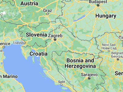 Map showing location of Budaševo (45.47472, 16.43667)