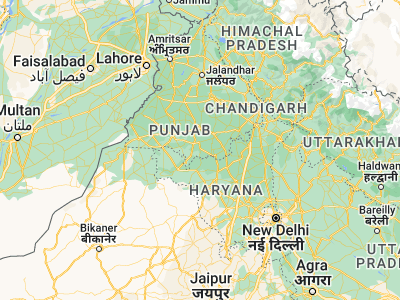 Map showing location of Budhlāda (29.92799, 75.56205)