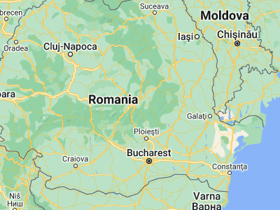 Map showing location of Budila (45.66667, 25.8)