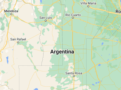 Map showing location of Buena Esperanza (-34.75647, -65.2538)