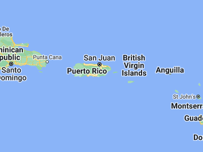 Map showing location of Buena Vista (17.99635, -66.05183)