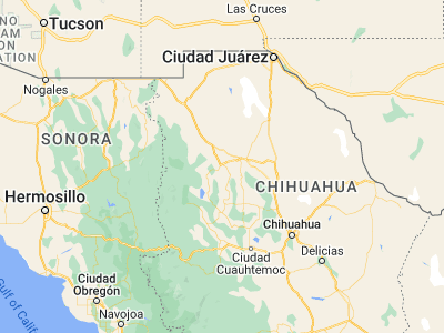 Map showing location of Buenaventura (29.84321, -107.45955)