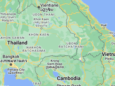Map showing location of Bueng Bun (15.3303, 104.04485)