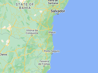 Map showing location of Buerarema (-14.95944, -39.29972)