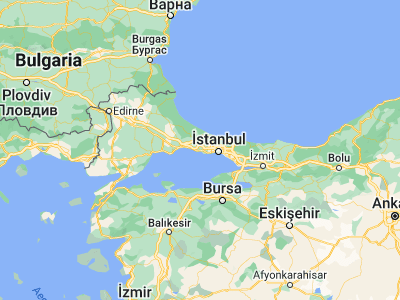 Map showing location of Büyükçekmece (41.02072, 28.58502)