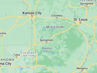 Map showing location of Buffalo (37.64393, -93.09241)