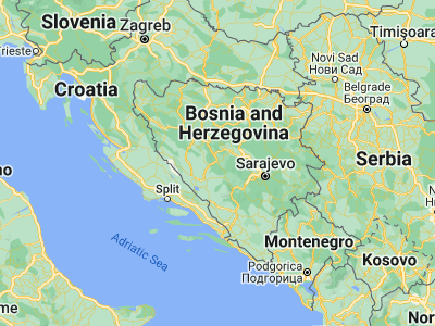 Map showing location of Bugojno (44.05722, 17.45083)