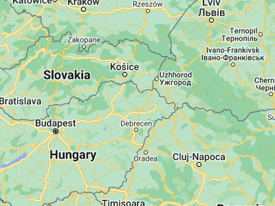 Map showing location of Buj (48.1, 21.65)