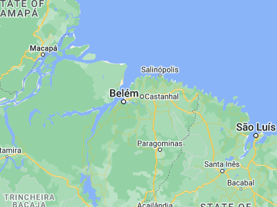 Map showing location of Bujaru (-1.515, -48.04472)