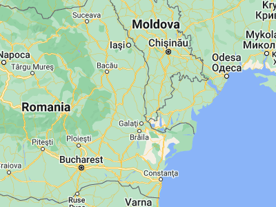 Map showing location of Bujor (45.86667, 27.9)