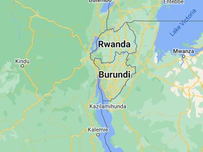Map showing location of Bujumbura (-3.3822, 29.3644)