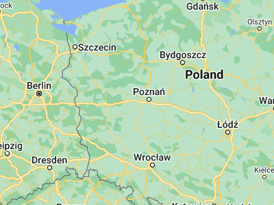 Map showing location of Buk (52.35532, 16.51958)