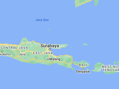 Map showing location of Bukbatang (-6.8956, 113.4758)