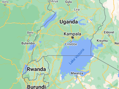 Map showing location of Bukomansimbi (-0.15778, 31.60417)