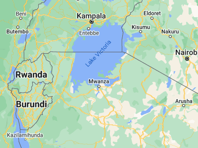 Map showing location of Bukonyo (-1.95, 32.93333)