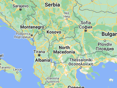 Map showing location of Bukovik (41.96833, 21.23694)