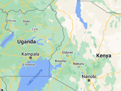 Map showing location of Bukwa (1.25917, 34.75389)