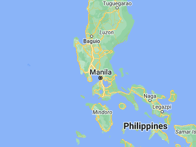 Map showing location of Bulacan (14.79278, 120.87889)