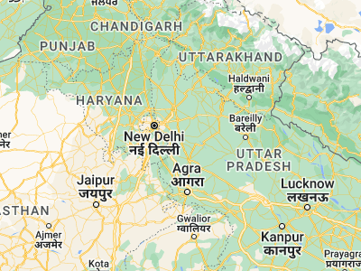 Map showing location of Bulandshahr (28.40296, 77.85824)