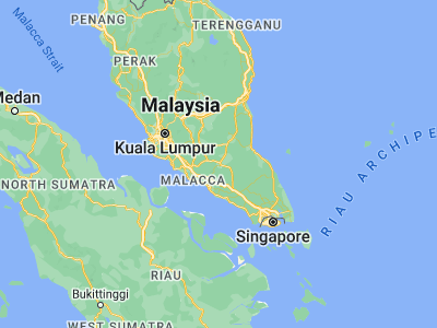 Map showing location of Buloh Kasap (2.5536, 102.764)