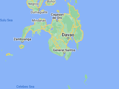 Map showing location of Buluan (6.72028, 124.80194)