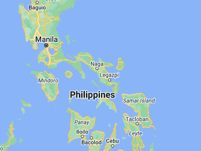 Map showing location of Buluang (13.3068, 123.3425)