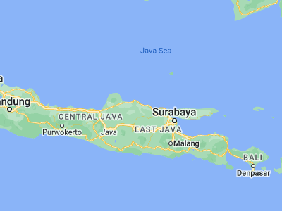 Map showing location of Bulumeduro (-6.7722, 111.7303)