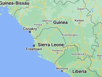 Map showing location of Bumbuna (9.05, -11.73333)