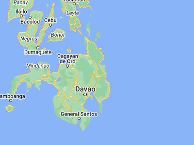 Map showing location of Bunawan (8.16722, 125.99083)