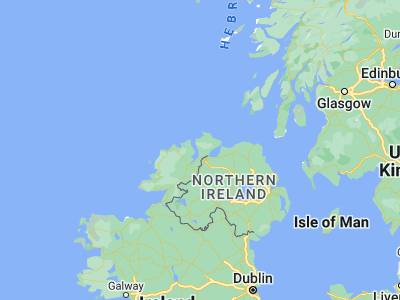 Map showing location of Buncrana (55.13333, -7.45)