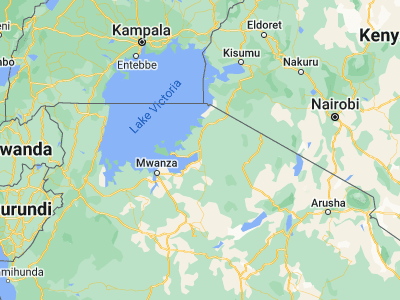 Map showing location of Bunda (-2.05, 33.86667)
