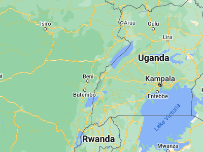 Map showing location of Bundibugyo (0.71117, 30.06469)