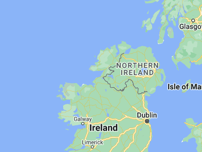 Map showing location of Bundoran (54.47782, -8.28094)