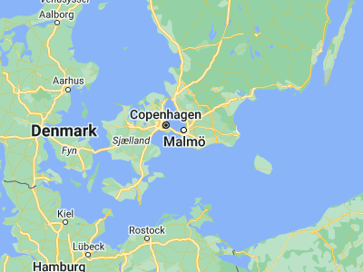 Map showing location of Bunkeflostrand (55.53333, 12.95)