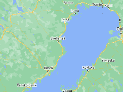 Map showing location of Bureå (64.61667, 21.2)