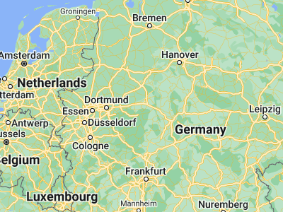 Map showing location of Büren (51.55109, 8.55956)