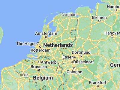Map showing location of Burgemeesterswijk (51.98943, 5.89597)