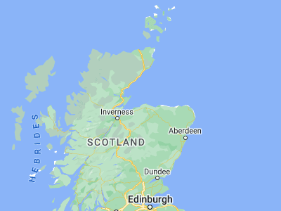 Map showing location of Burghead (57.70113, -3.48992)