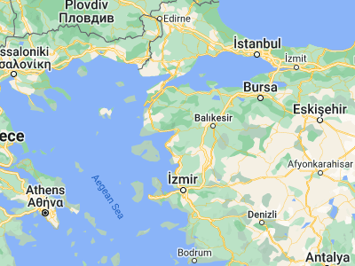 Map showing location of Burhaniye (39.50041, 26.97269)