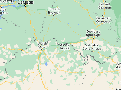 Map showing location of Burlin (51.42724, 52.71392)
