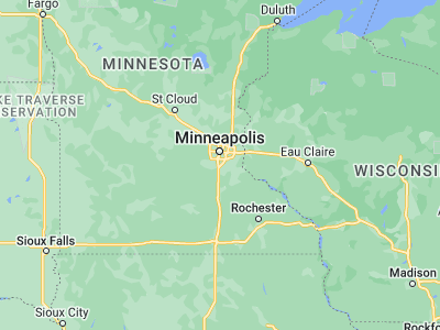Map showing location of Burnsville (44.76774, -93.27772)