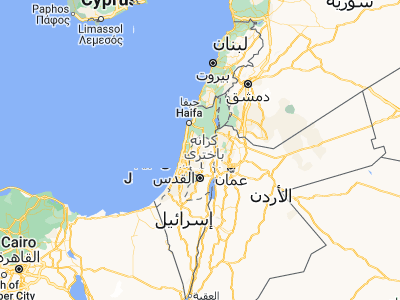 Map showing location of Burqah (32.30177, 35.19263)