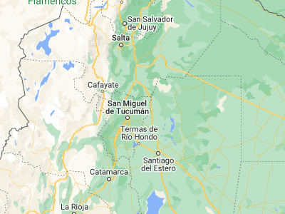 Map showing location of Burruyacú (-26.49918, -64.74206)