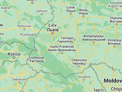 Map showing location of Burshtyn (49.25866, 24.62776)