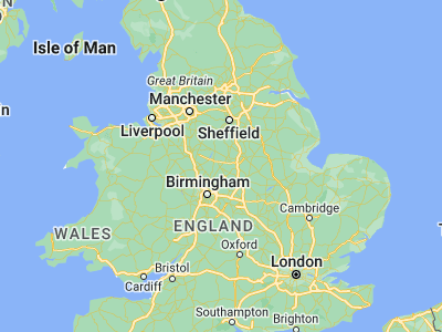 Map showing location of Burton upon Trent (52.80728, -1.64263)