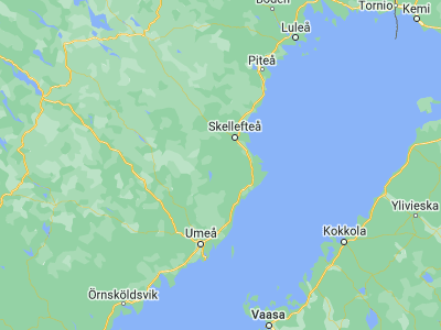 Map showing location of Burträsk (64.51667, 20.65)
