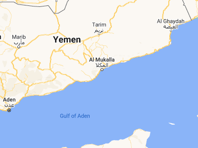 Map showing location of Burūm (14.36361, 48.97972)