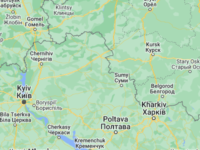 Map showing location of Buryn’ (51.19912, 33.83523)